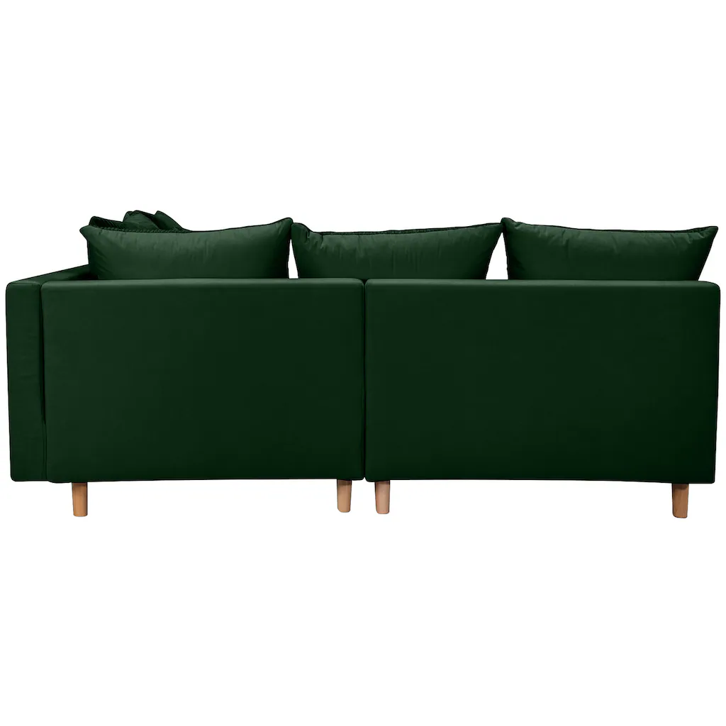 COLLECTION AB Ecksofa »L-Form« Ecksofa Ottomane rechte Seite montierbar Komfortablen bonnelfederkern kaufen Preisnachlass