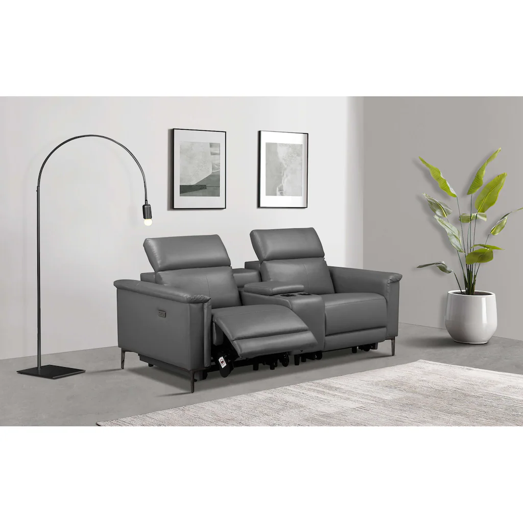 Places of Style 2-Sitzer »Lund 2er-Kinosofa TV-Sessel Multimedia-Sofa « m. elektrischer o. manueller Relaxfunktion Getränkehalter u. Staufach kaufen