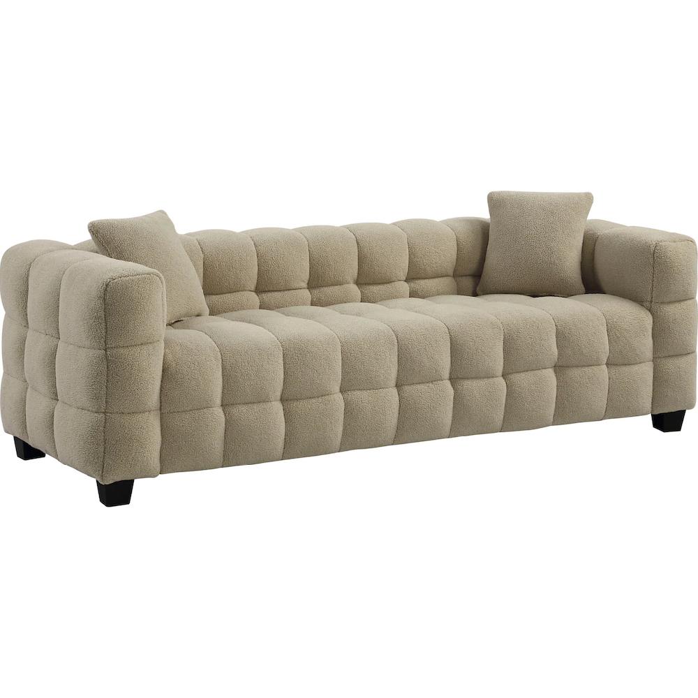 ATLANTIC home collection 3-Sitzer »Stella« inkl. 2 Zierkissen und mit modernem Teddy Stoff kaufen Weihnachtsangebot