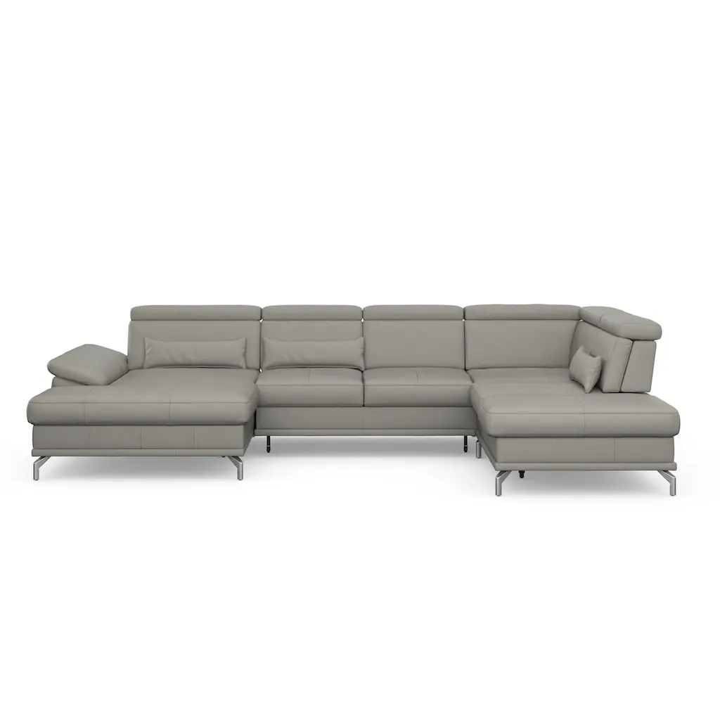 sit&more Wohnlandschaft »Cabrio U-Form« Sitztiefenverstellung und Federkern jeweils inklusive 3 Nierenkissen kaufen Top Angebot