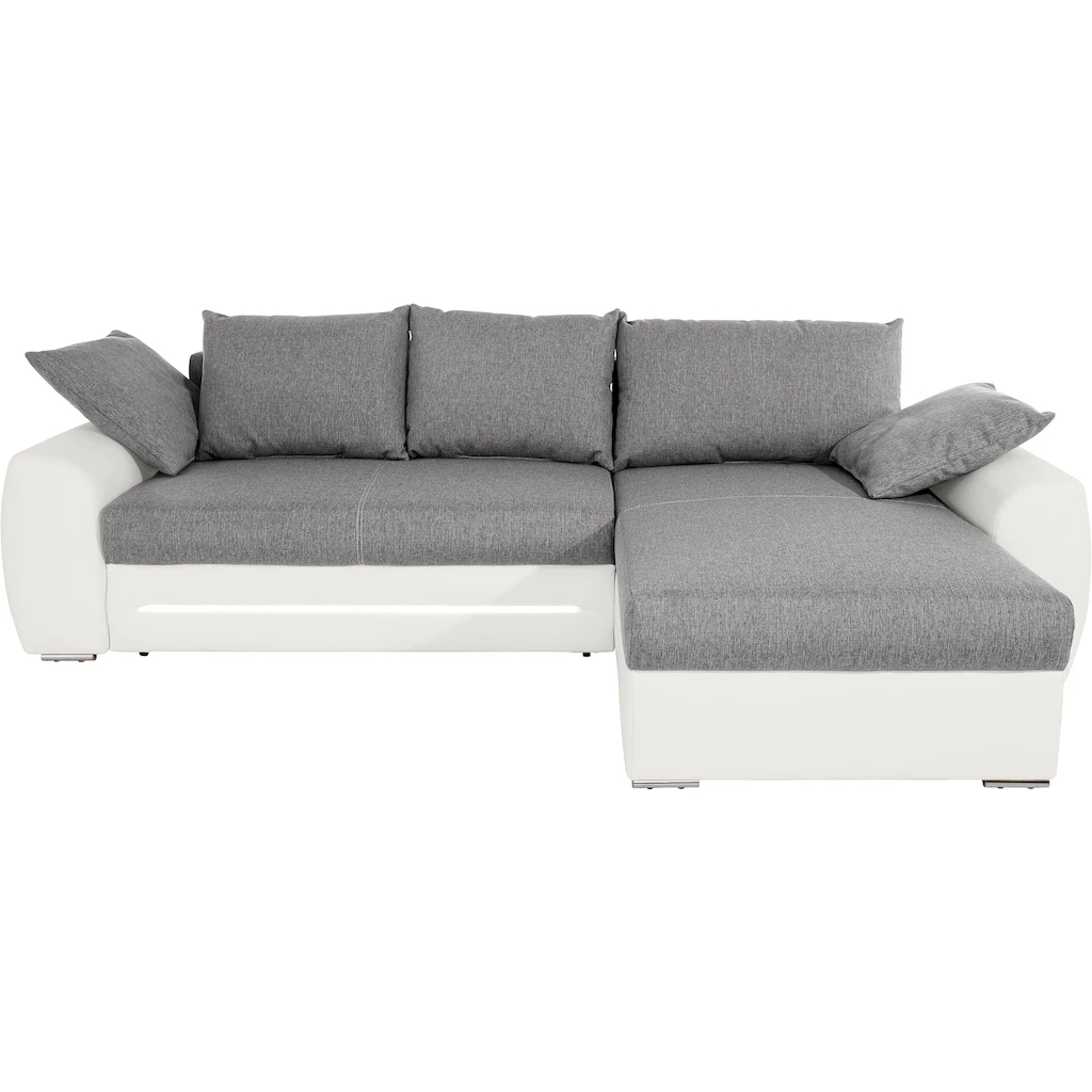 Jockenhöfer Gruppe Ecksofa Basel inklusive LED-Beleuchtung mit Bettfunktion und Bettkasten kaufen Neueste Mode