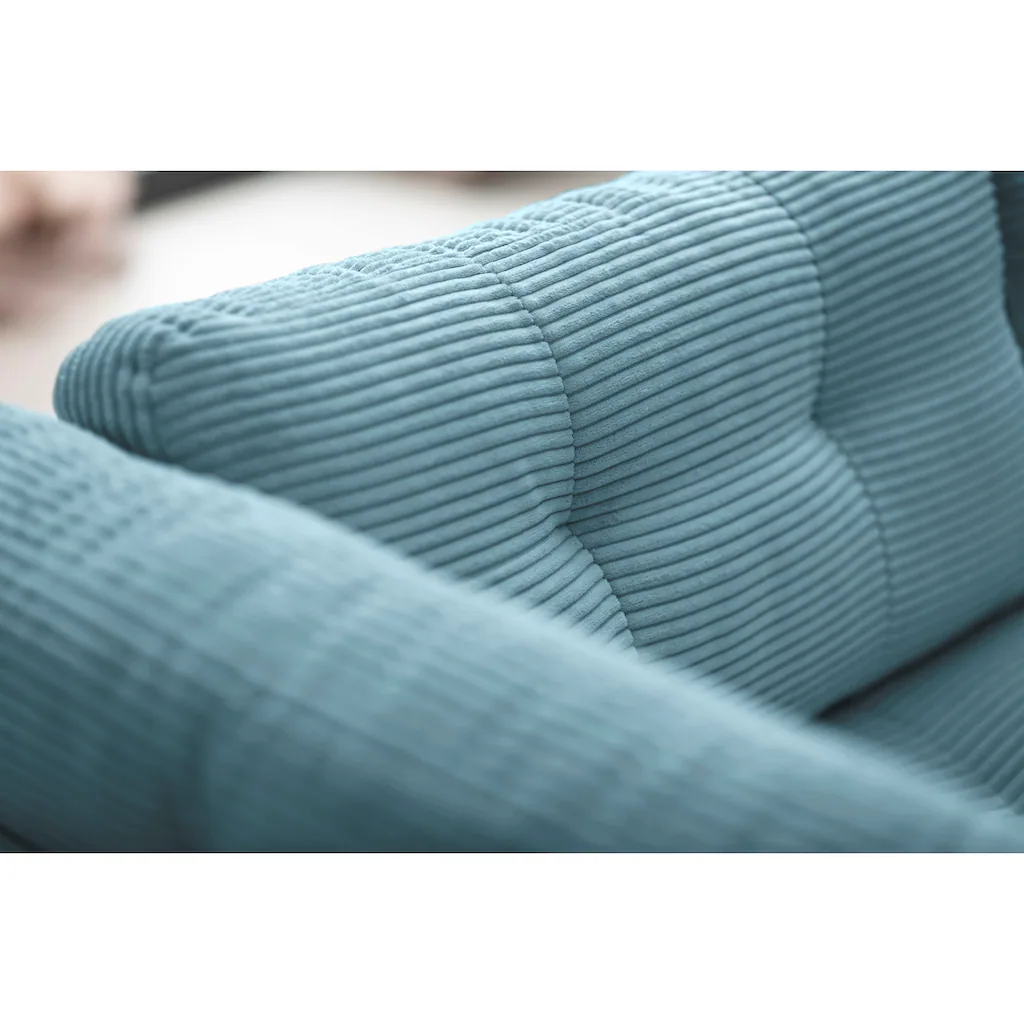 Trends by HG Wohnlandschaft »Landau U-Form« in Cord-Stoff mit Metallfuß kaufen Zeitlich begrenztes Angebot
