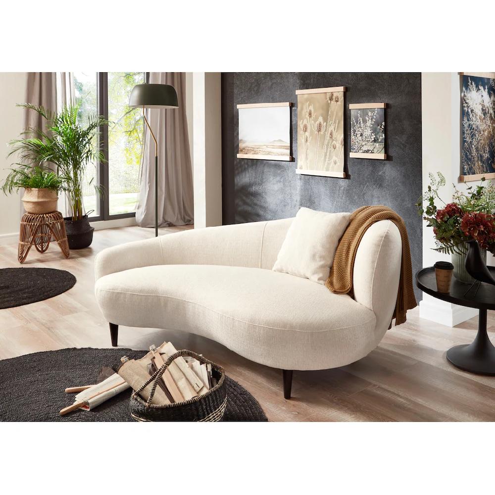 ATLANTIC home collection Chaiselongue »Olivia« Nierenform-Sofa mit Zierkissen kaufen