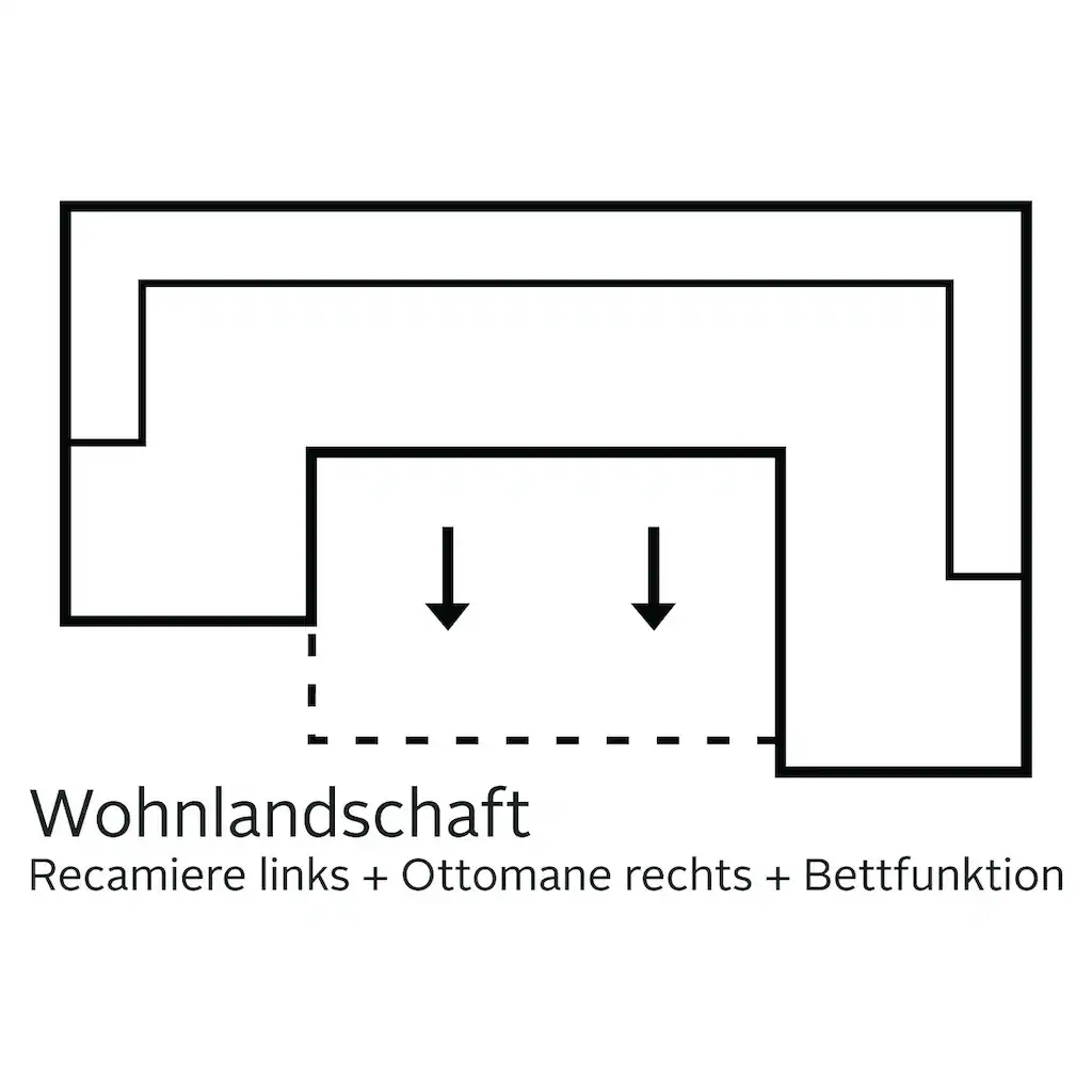 INOSIGN Wohnlandschaft mit Bettfunktion online kaufen Neueste Stile