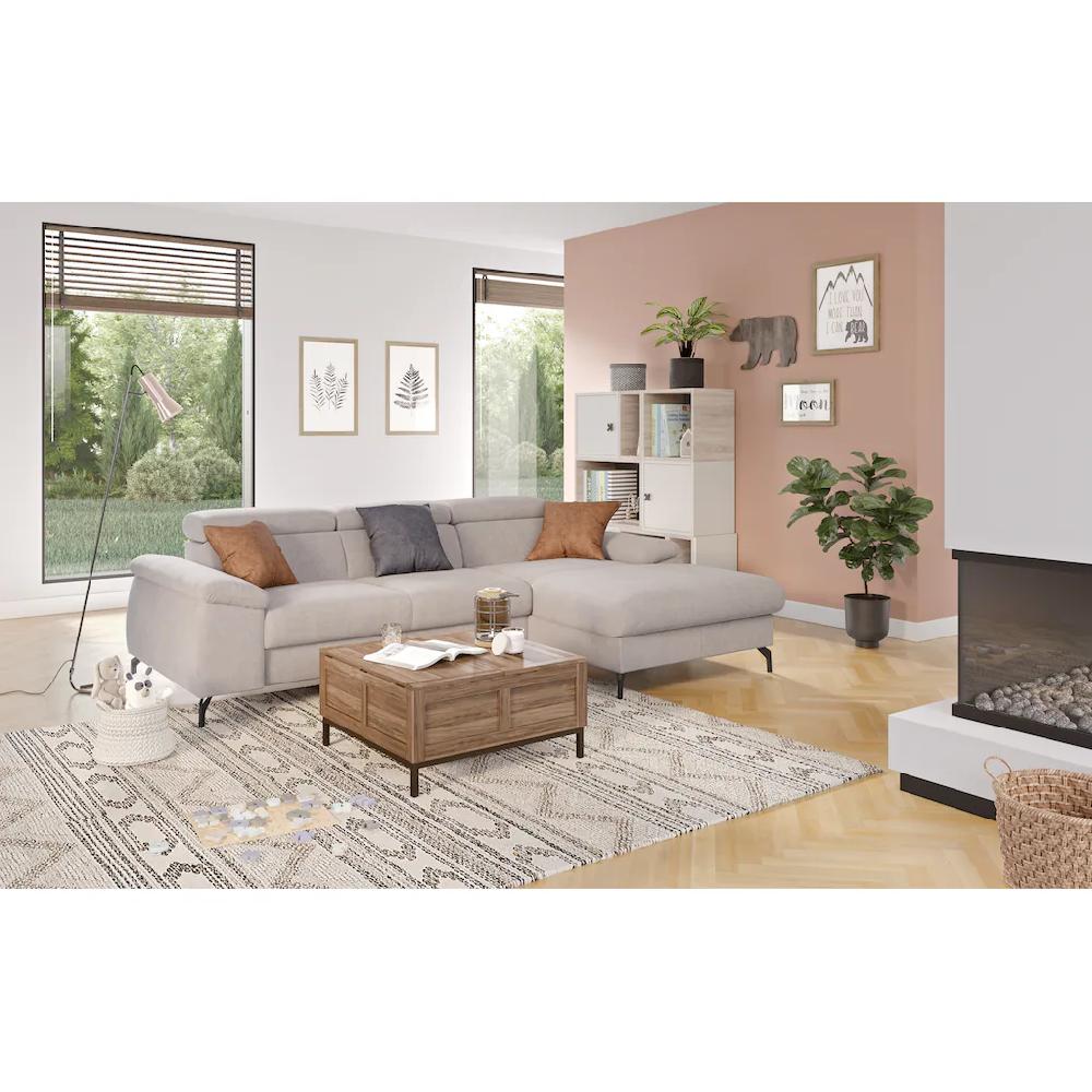 COTTA Ecksofa »Kitty L-Form« inkl. Kopfteilverstellung optional mit Bettfunktion u. Bettkasten