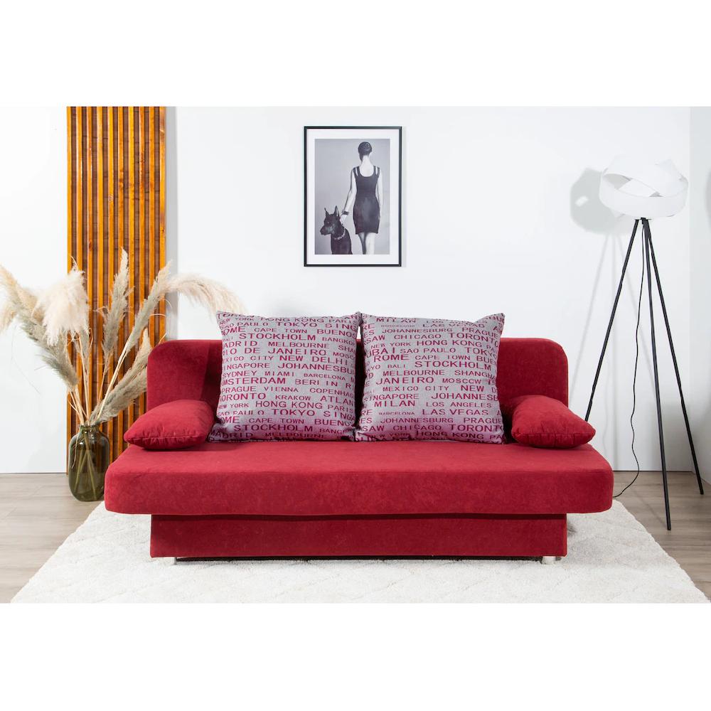 COLLECTION AB Schlafsofa »Ulla inkl. Bettfunktion und Bettkasten« Schlafsofa Bettfunktion Bettkasten inkl. Rückenkissen Armlehnekissen kaufen