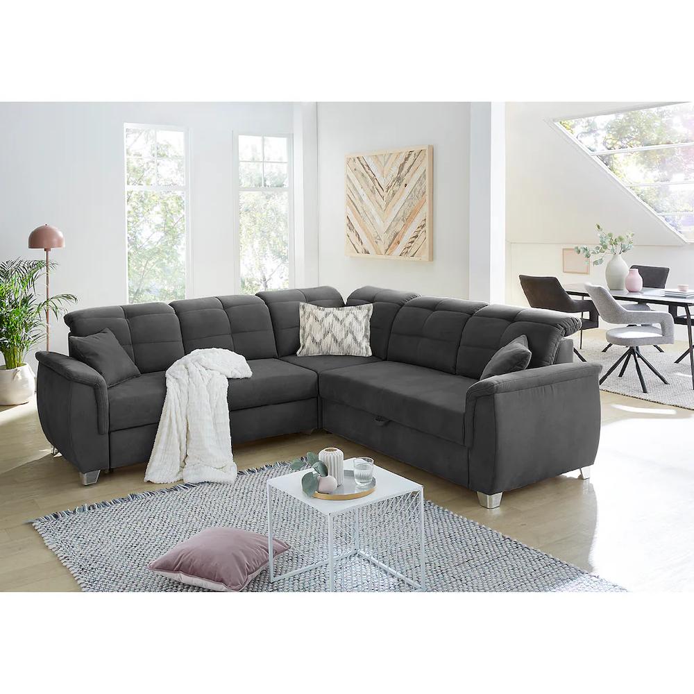 Jockenhöfer Gruppe Ecksofa Udine verstellbare Kopfteile Gästebett- und Relaxfunktion kaufen Super Rabatt
