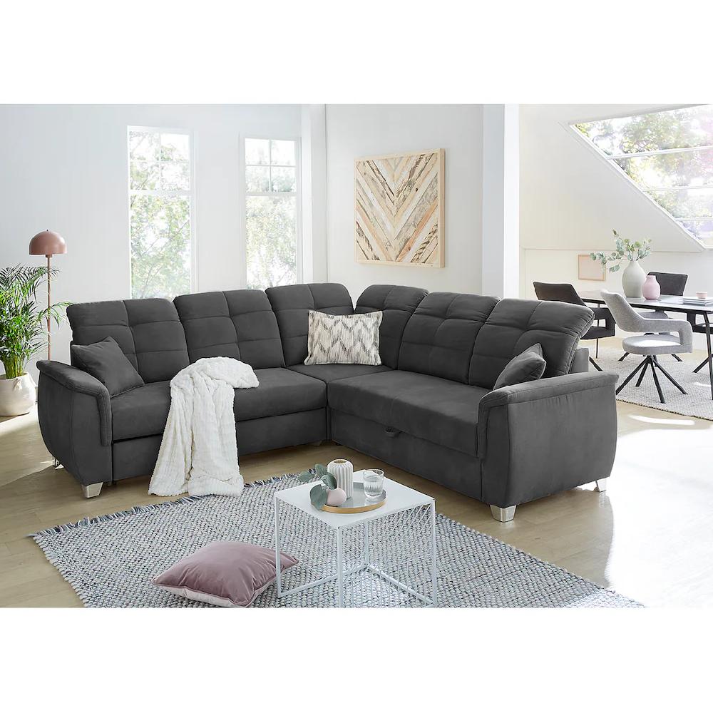 Jockenhöfer Gruppe Ecksofa Udine verstellbare Kopfteile Gästebett- und Relaxfunktion kaufen Super Rabatt