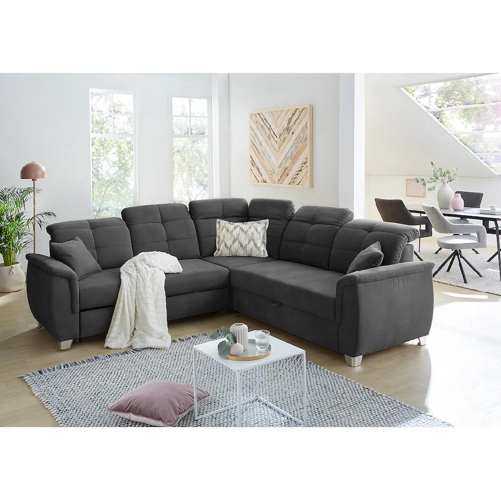 Jockenhöfer Gruppe Ecksofa Udine verstellbare Kopfteile Gästebett- und Relaxfunktion kaufen Super Rabatt