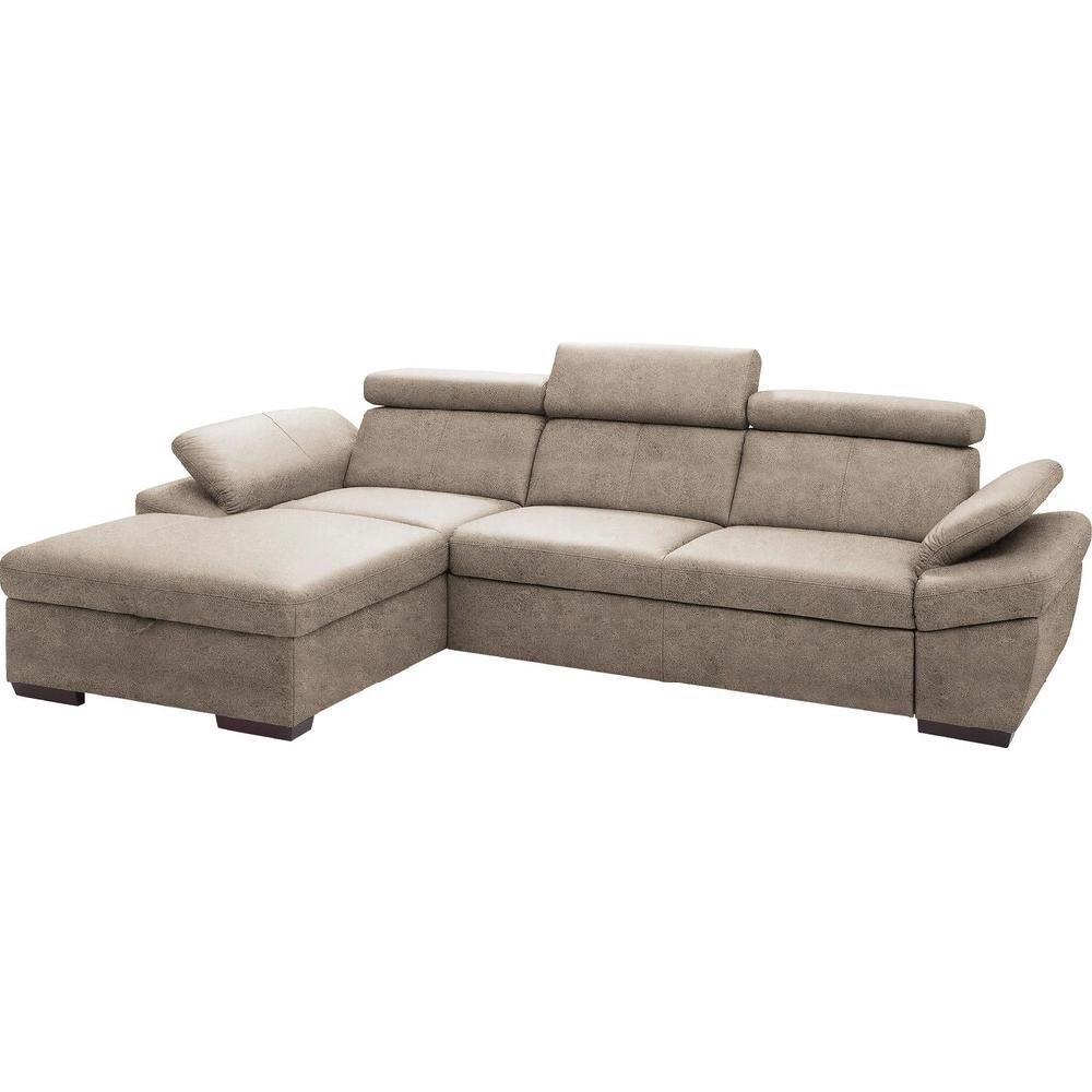 exxpo - sofa fashion Ecksofa »Salerno klassisch modernes Funktionssofa hoher Sitzkomfort L-Form« inkl. Kopf- und Armteilverstellung wahlweise mit Bettfunktion kaufen Clearance-Verkauf