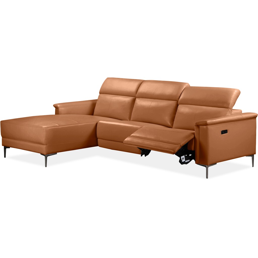 Places of Style Ecksofa Lund mit man. o. elektr. Relaxfunktion und USB/ Kopfteilverstellung kaufen im Angebot