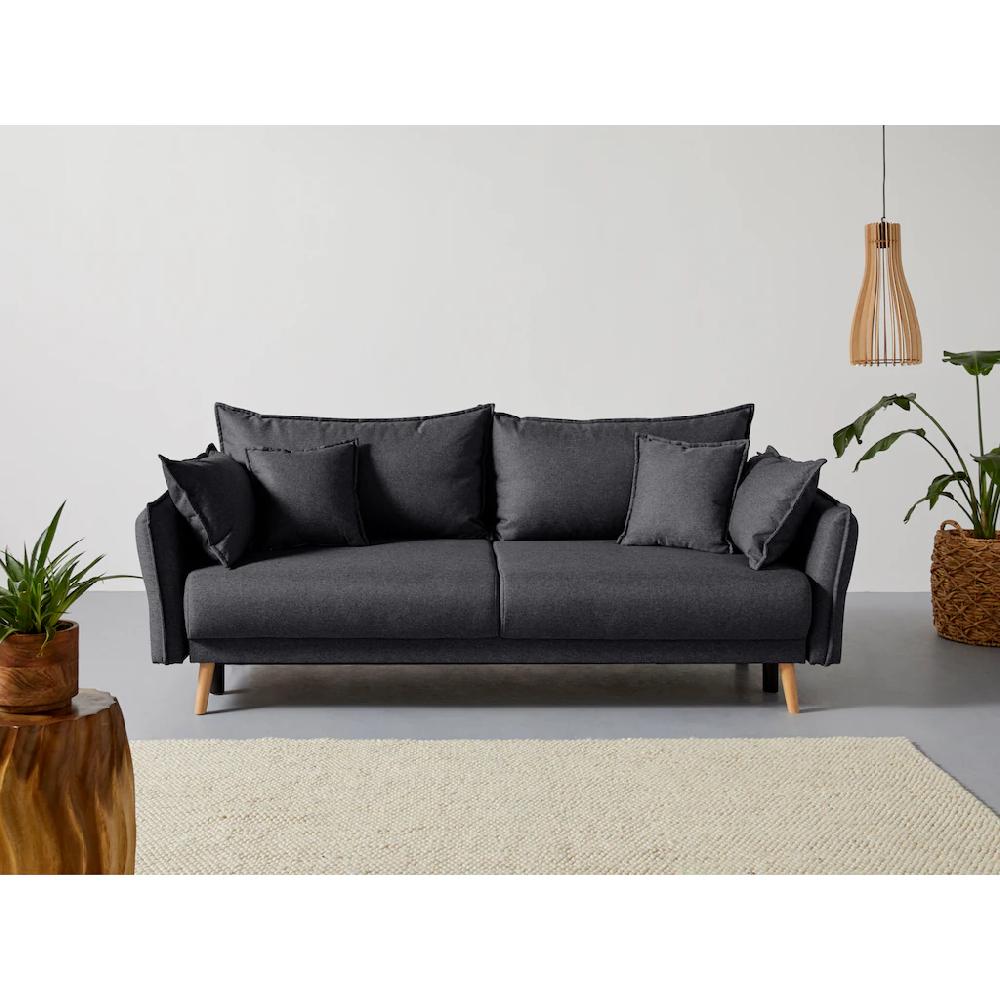 Home affaire Schlafsofa »Granbo« incl. Bettfunktion und Bettkasten Federkern-Polsterung Seitentasche kaufen