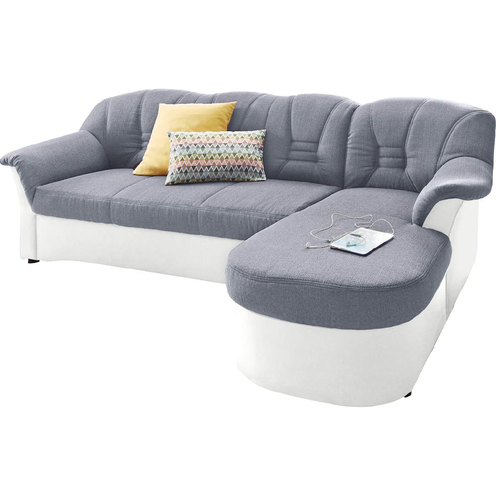 DOMO collection Ecksofa »Elva L-Form« wahlweise mit Bettfunktion und Federkern kaufen Fabrikpreis