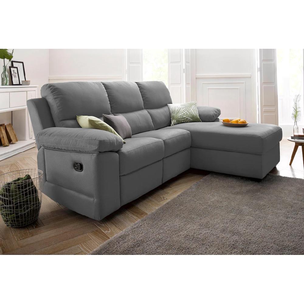 ATLANTIC home collection Ecksofa »Conrad L-Form« mit Relaxfunktion und Federkern mit Bettkasten kaufen Black Friday