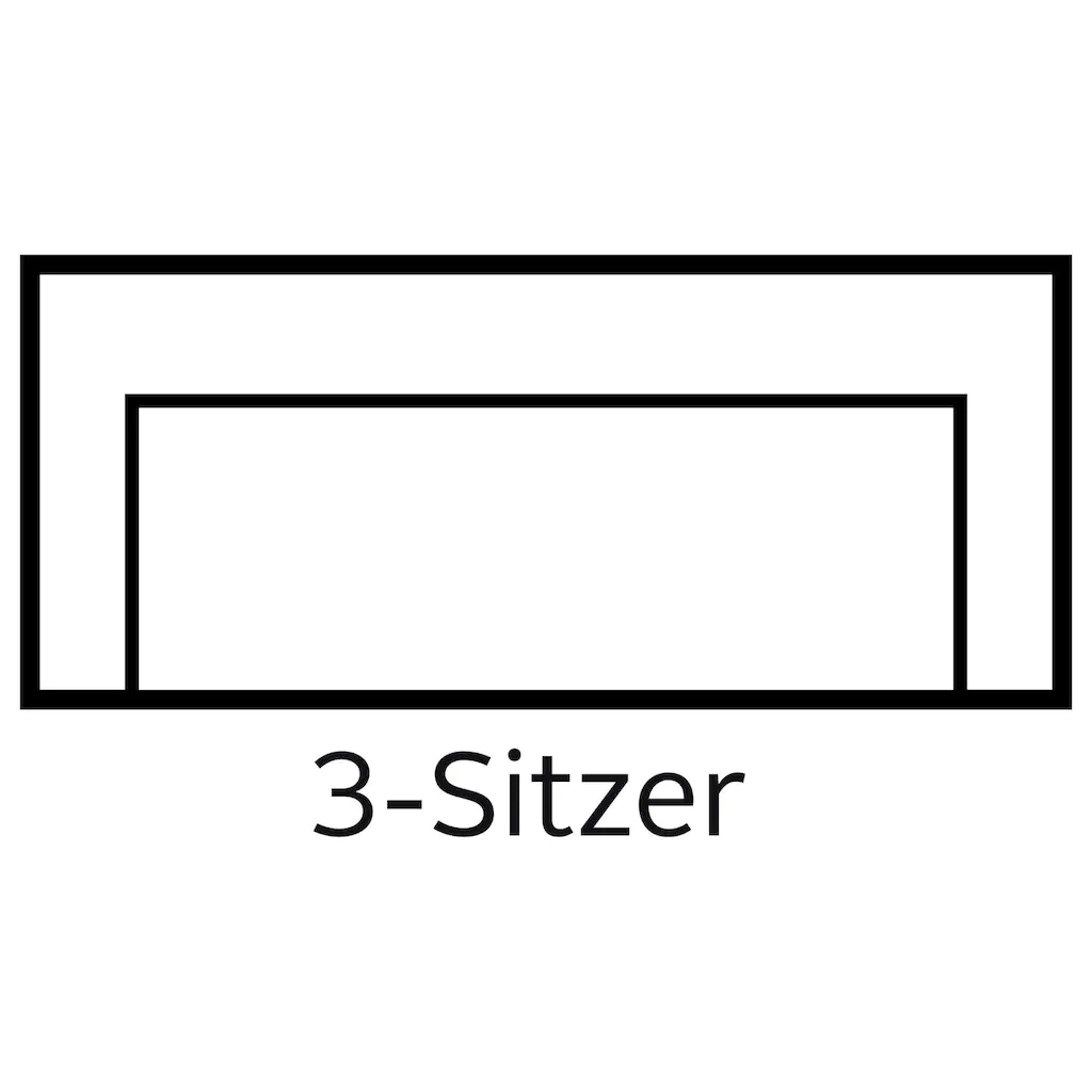 Home affaire 3-Sitzer »TRIPLO optionale Schlafsofa mit Bettkasten Maße B/T/H: 215/100/89 cm« Wahlweise Bettfunktion - Liegefläche 145x191 cm Rücken- Zierkissen Cyber Monday