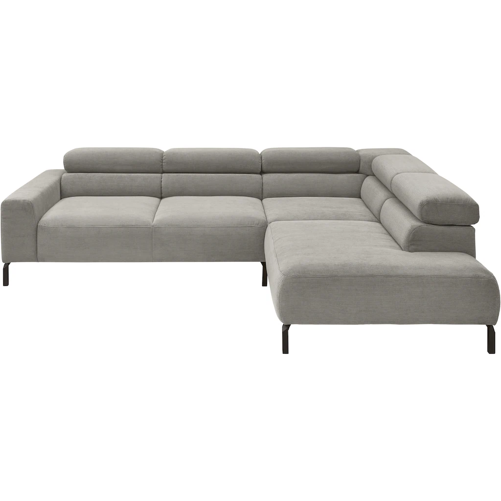 Places of Style Ecksofa »Antonelli L-Form incl. Kopfteilverstellung Breite 276 cm« wahlweise elektrische Sitztiefenverstellung kaufen Muttertagsangebot