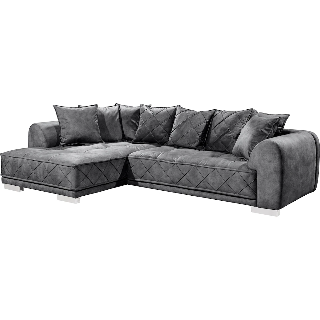 ED EXCITING DESIGN Ecksofa Sentina mit Rückenkissen kaufen Heißer Verkauf