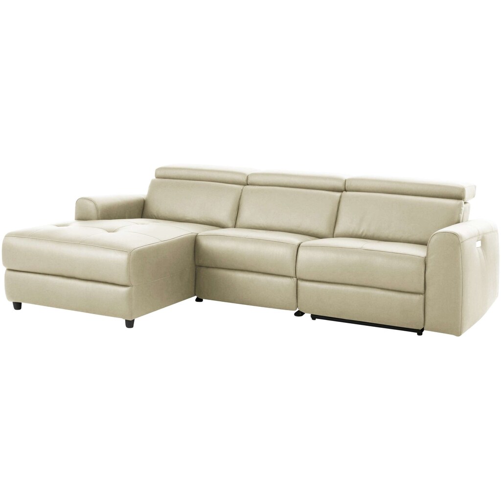 Home affaire Ecksofa »Sentrano L-Form « auch mit elektrischer Funktion mit USB-Anschluß in 4 Bezugsvarianten kaufen Top Angebot