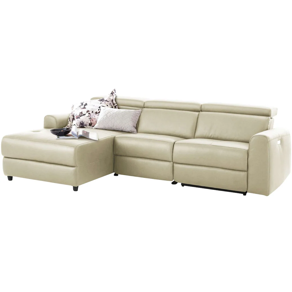 Home affaire Ecksofa »Sentrano L-Form « auch mit elektrischer Funktion mit USB-Anschluß in 4 Bezugsvarianten kaufen Top Angebot