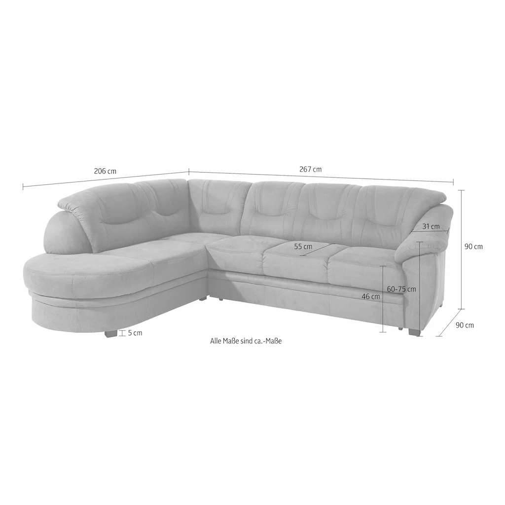 sit&more Ecksofa mit Bettfunktion online kaufen Super Sparpreis
