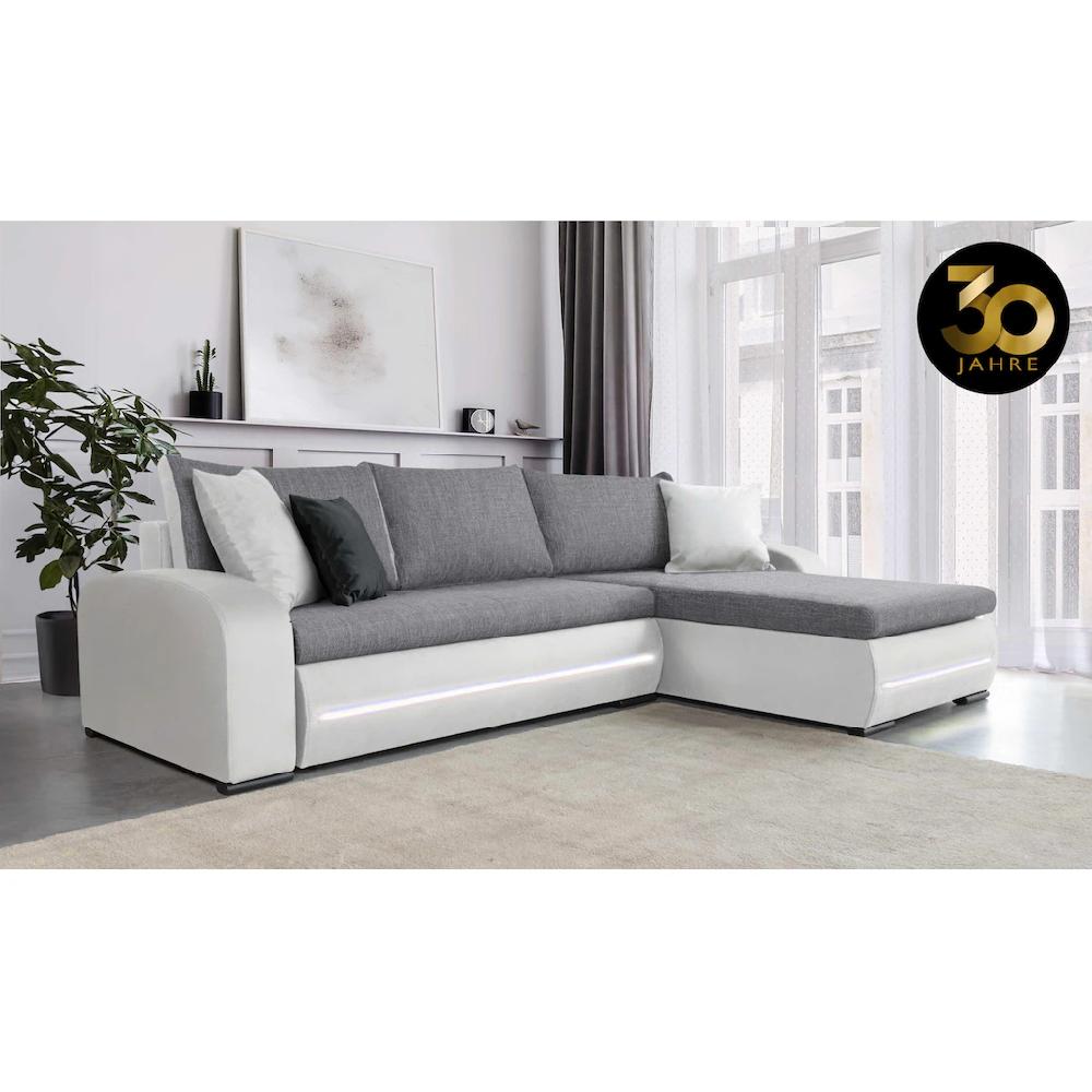 COLLECTION AB Ecksofa »30 Jahre Jubiläums-Modell Wind L-Form« inkl. Schlaffunktion und Bettkasten frei im Raum stellbar kaufen