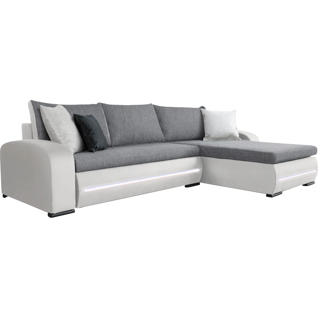 COLLECTION AB Ecksofa »30 Jahre Jubiläums-Modell Wind L-Form« inkl. Schlaffunktion und Bettkasten frei im Raum stellbar kaufen Letzte 3 Tage