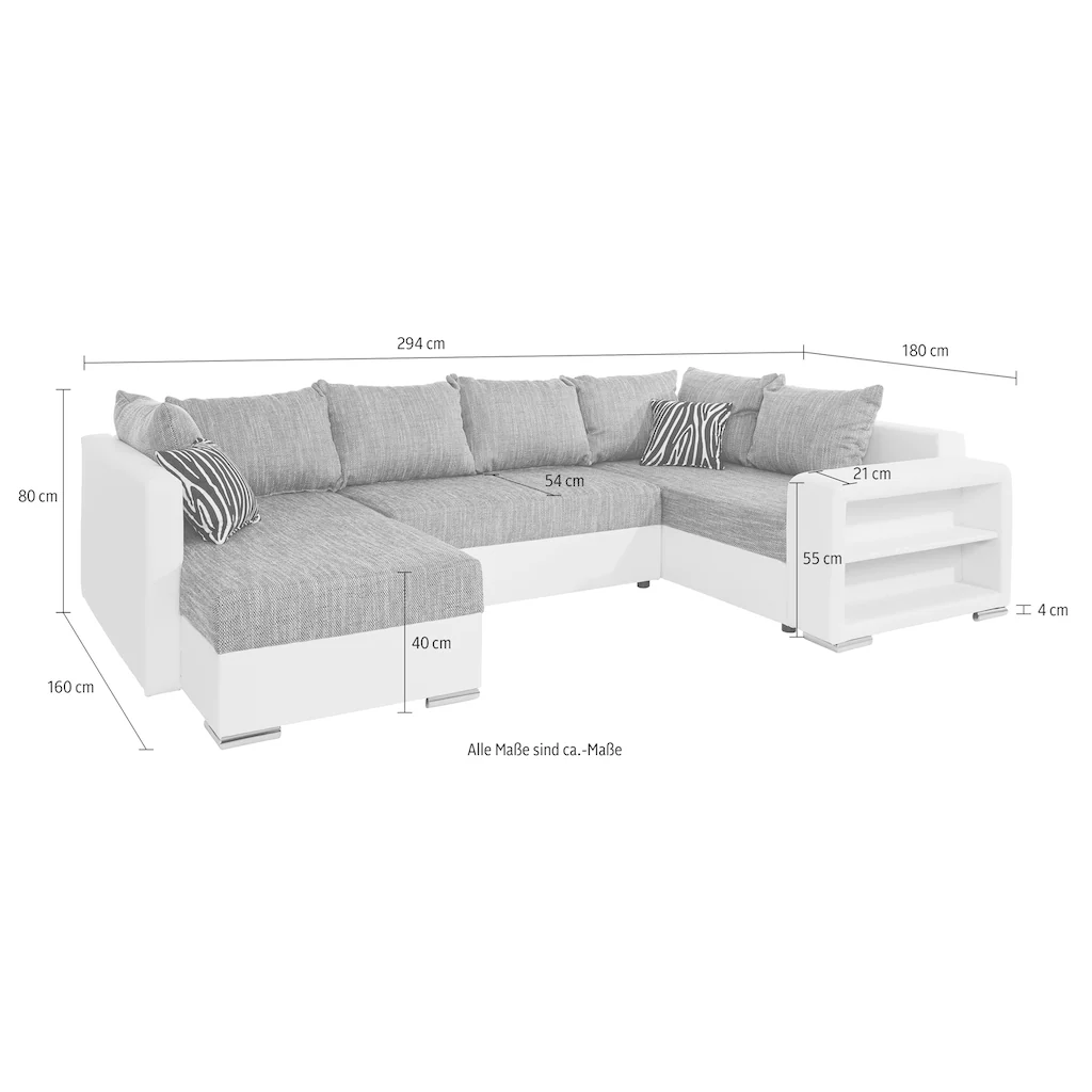 COLLECTION AB Wohnlandschaft mit komfortablem Federkern Letzte 2 Tage