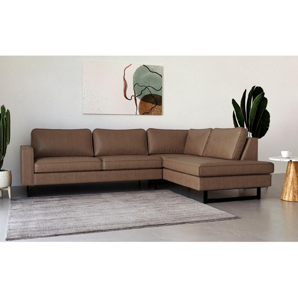 Places of Style Ecksofa »Pinto 290 cm Ottomane links / rechts« Cord Feincord Luxus-Microfaser Leder und Chenille kaufen Zeitbegrenzte Promotion