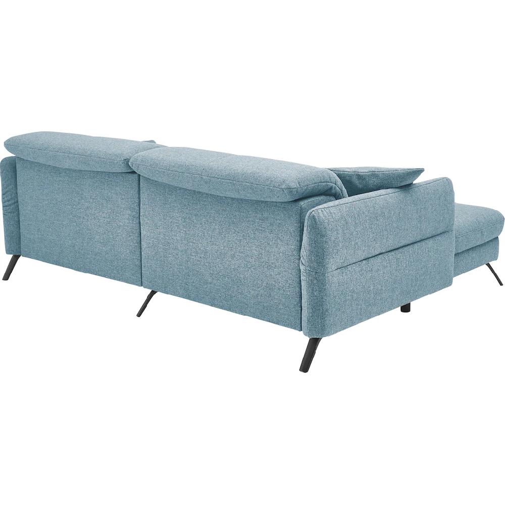 set one by Musterring Ecksofa »SO 4400 V« wahlweise mit motorischer Bettfunktion & Kopfverstellung Fuß schwarz kaufen Bis zu 60% Rabatt