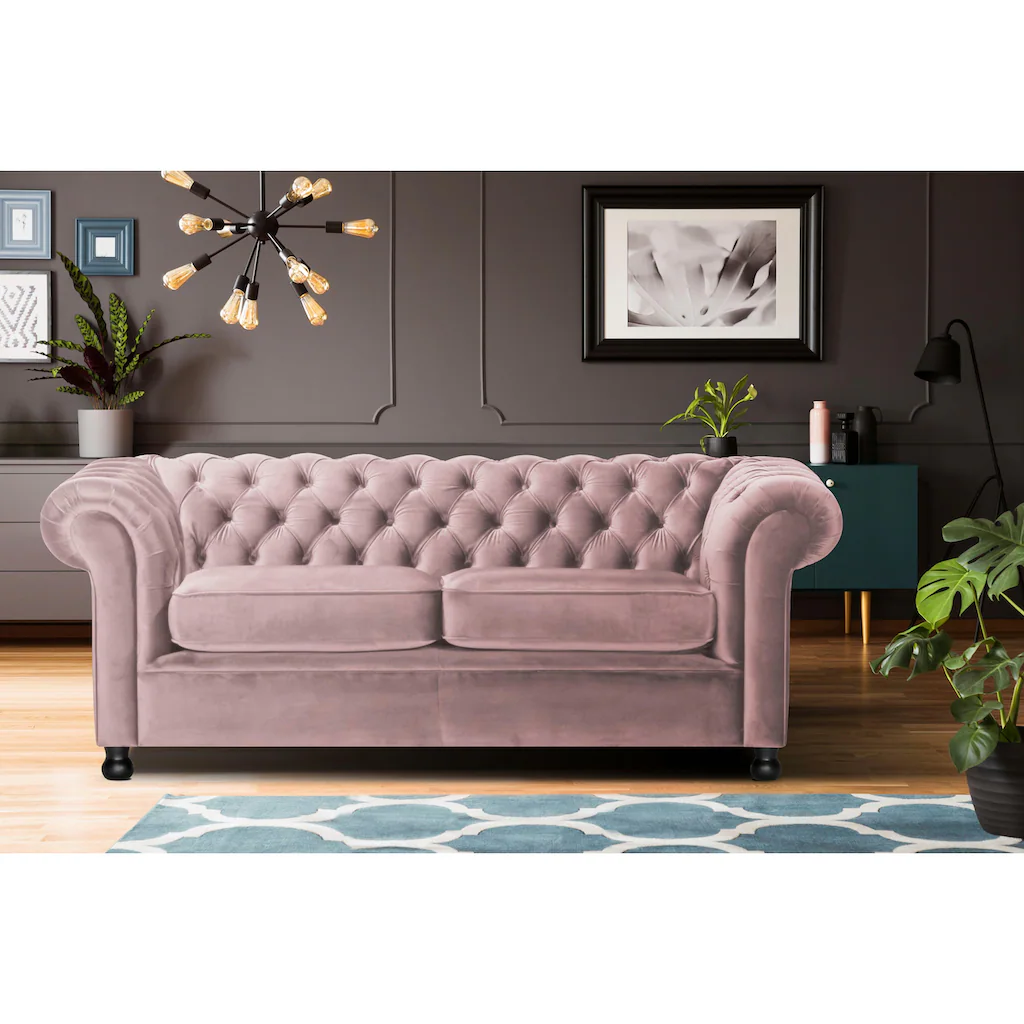 Home affaire Chesterfield-Sofa »Chesterfield Home 3-Sitzer B/T/H: 192/87/75 cn« mit edler Knopfheftung und typischen Armlehnen kaufen