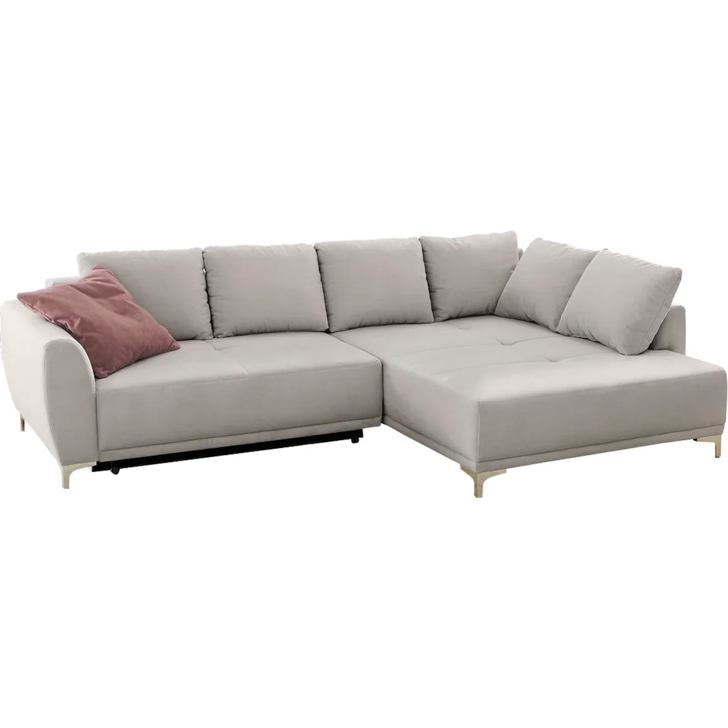 Jockenhöfer Gruppe Polsterecke »Foggia L-Form« moderne Polsterecke mit Bettfunktion und Bettkasten und 7 Kissen kaufen Kostenloser Versand international