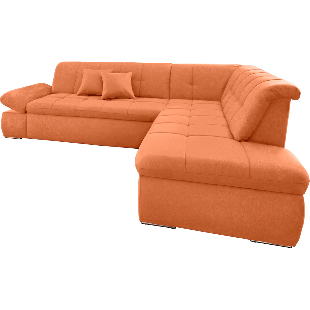DOMO collection Ecksofa »NMoric incl. Zierkissen B/T/H: 273/216/80 cm L-Form« kaufen Online