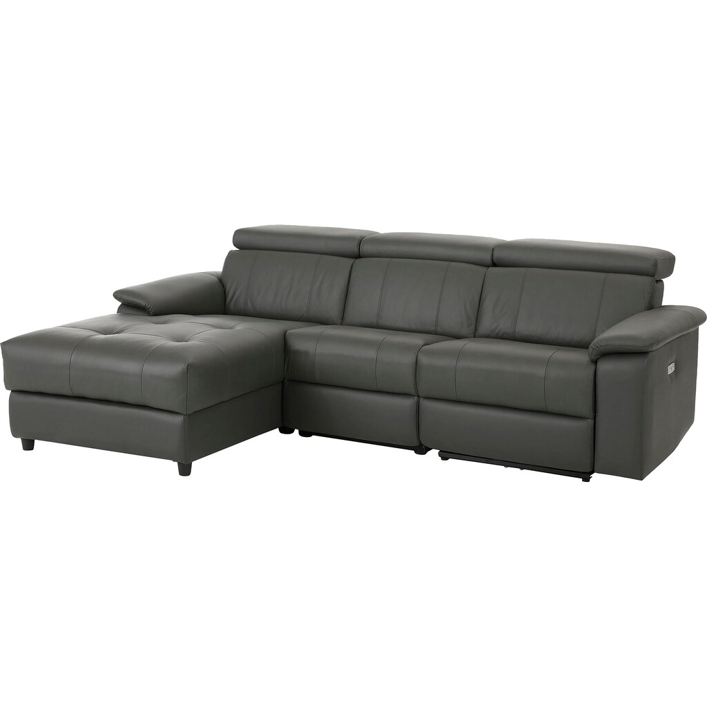 Home affaire Ecksofa »Binado L-Form « mit manueller oder elektrischer Relaxfunktion mit USB-Anschluss kaufen Outlet