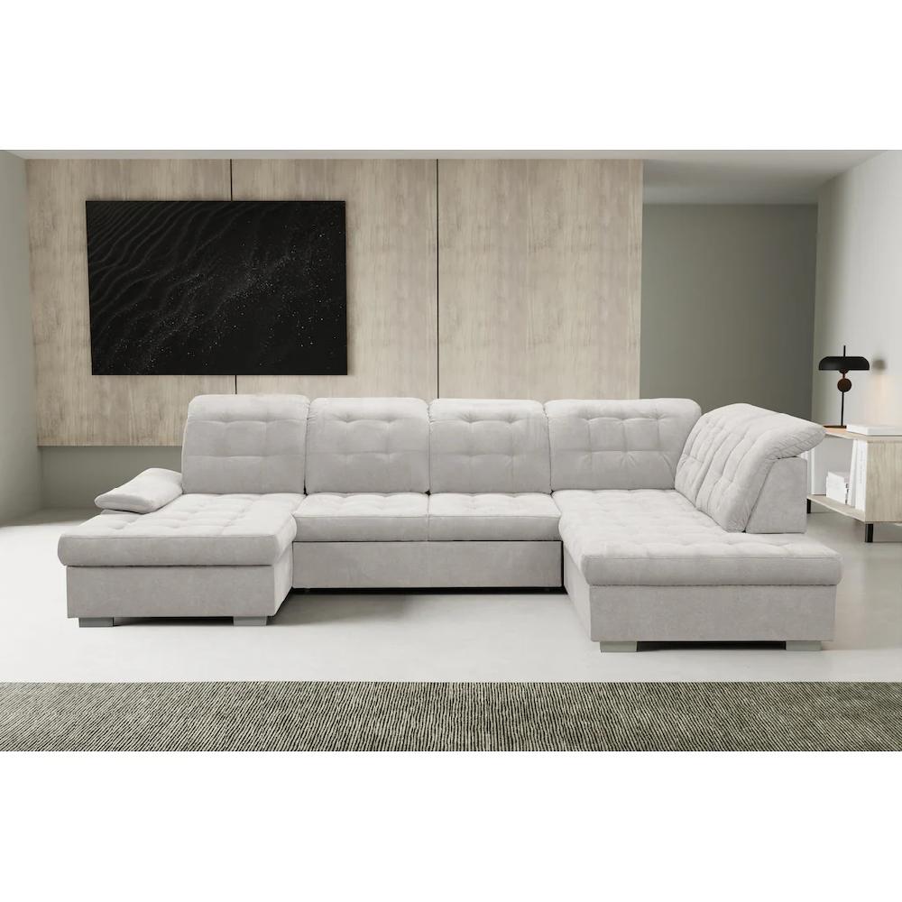 WERK2 Wohnlandschaft »Kordula-New U-Form« Sofa in U-Form mit Schlaffunktion & Bettkasten Schlafcouch kaufen