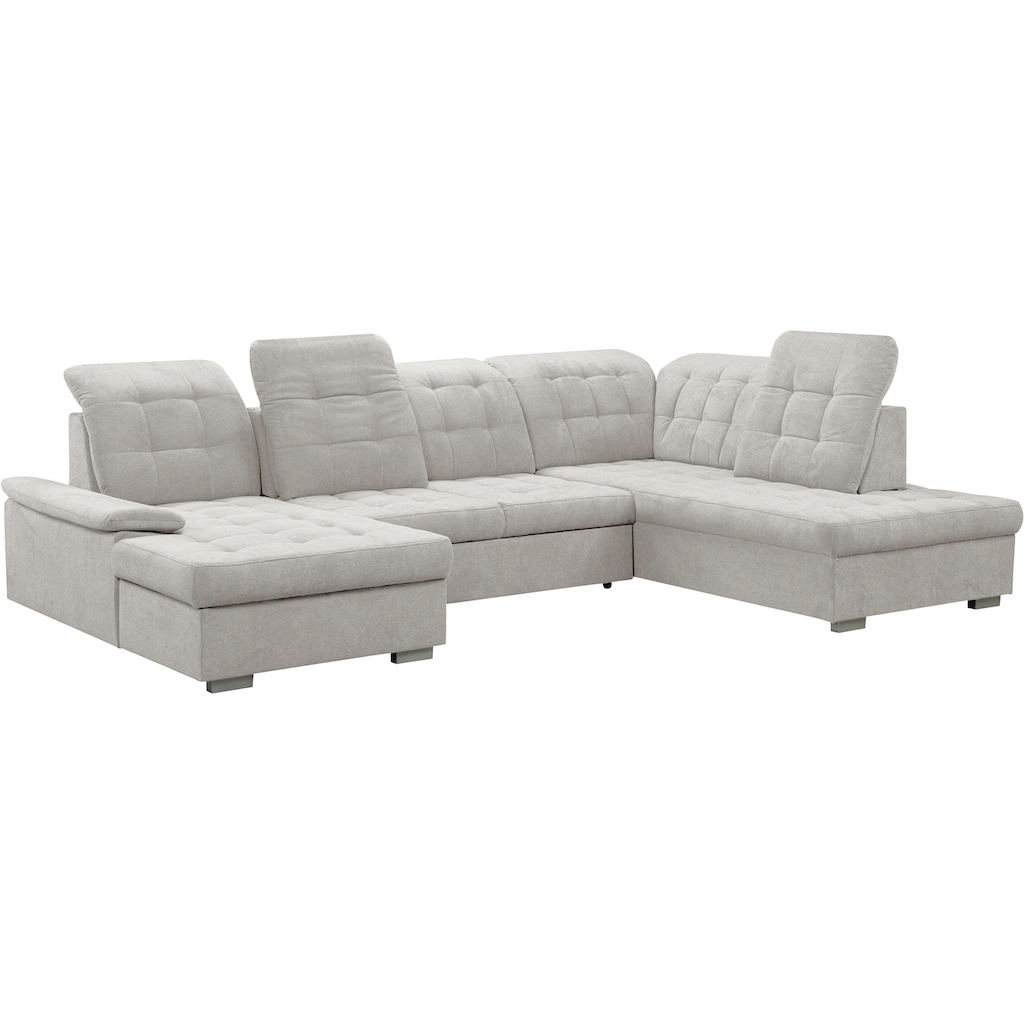 WERK2 Wohnlandschaft »Kordula-New U-Form« Sofa in U-Form mit Schlaffunktion & Bettkasten Schlafcouch kaufen Verkauf