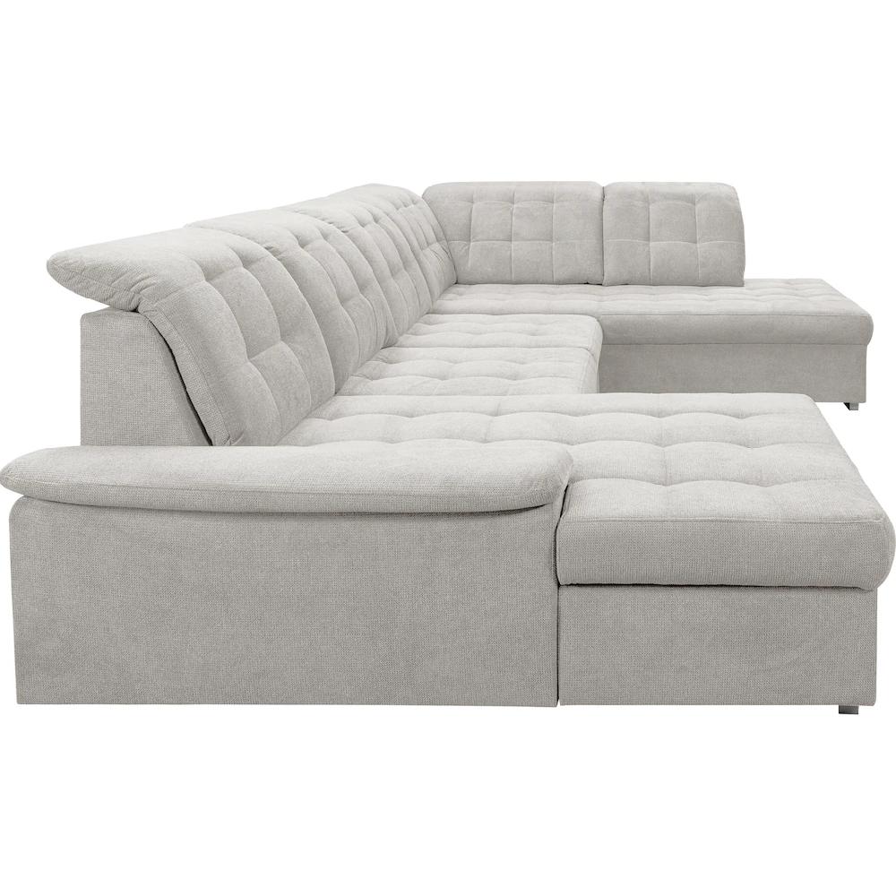 WERK2 Wohnlandschaft »Kordula-New U-Form« Sofa in U-Form mit Schlaffunktion & Bettkasten Schlafcouch kaufen Verkauf