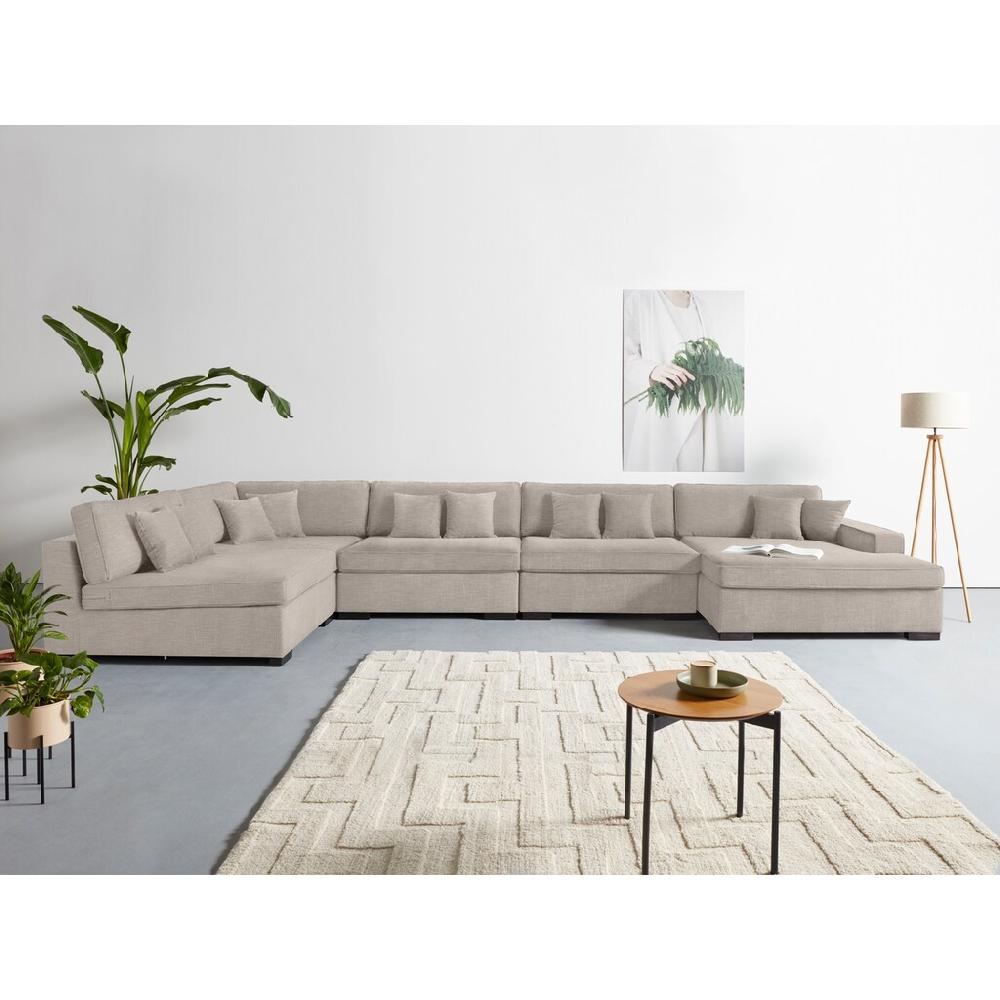 Guido Maria Kretschmer Home&Living Wohnlandschaft »Skara XXL U-Form« Lounge-Sofa XXL mit Federkern-Polsterung in vielen Bezugsvarianten kaufen Fabrikpreis