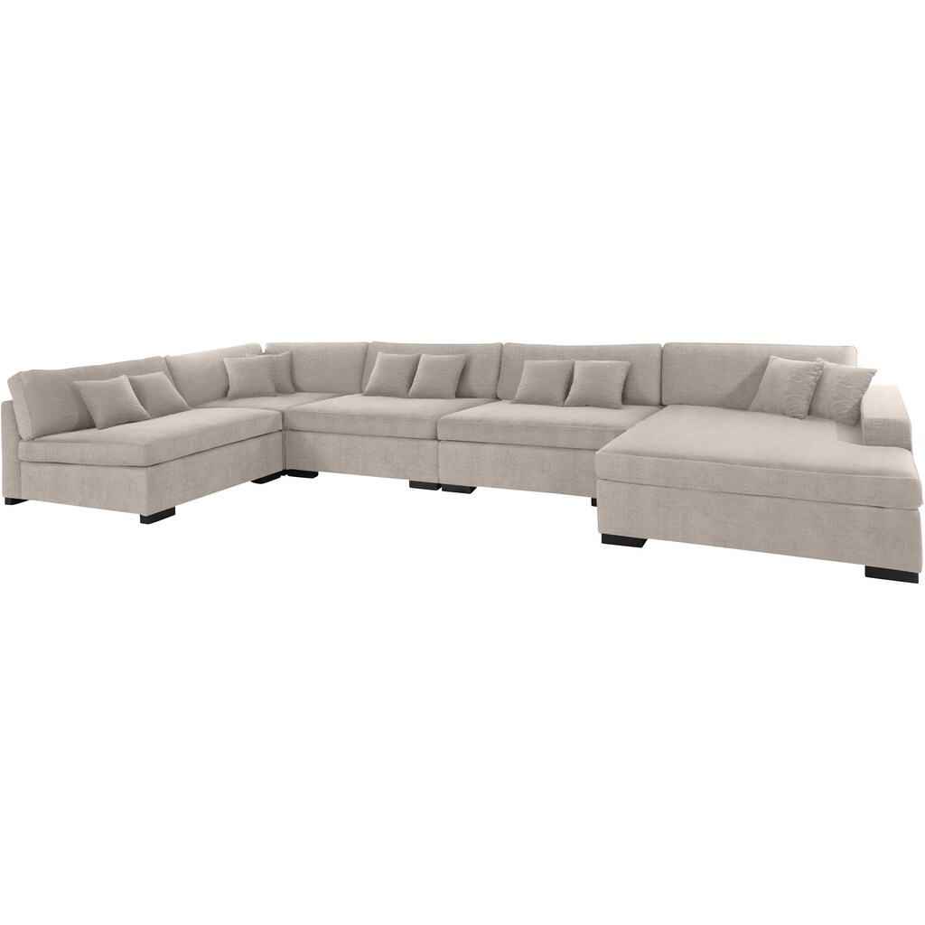 Guido Maria Kretschmer Home&Living Wohnlandschaft »Skara XXL U-Form« Lounge-Sofa XXL mit Federkern-Polsterung in vielen Bezugsvarianten kaufen Fabrikpreis