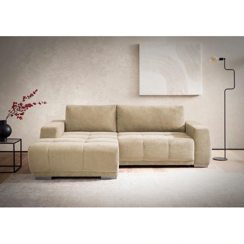 INOSIGN Ecksofa »Bolero L-Form« mit edler Steppung wahlweise mit Schlaffunktion & Bettkasten kaufen Black Friday