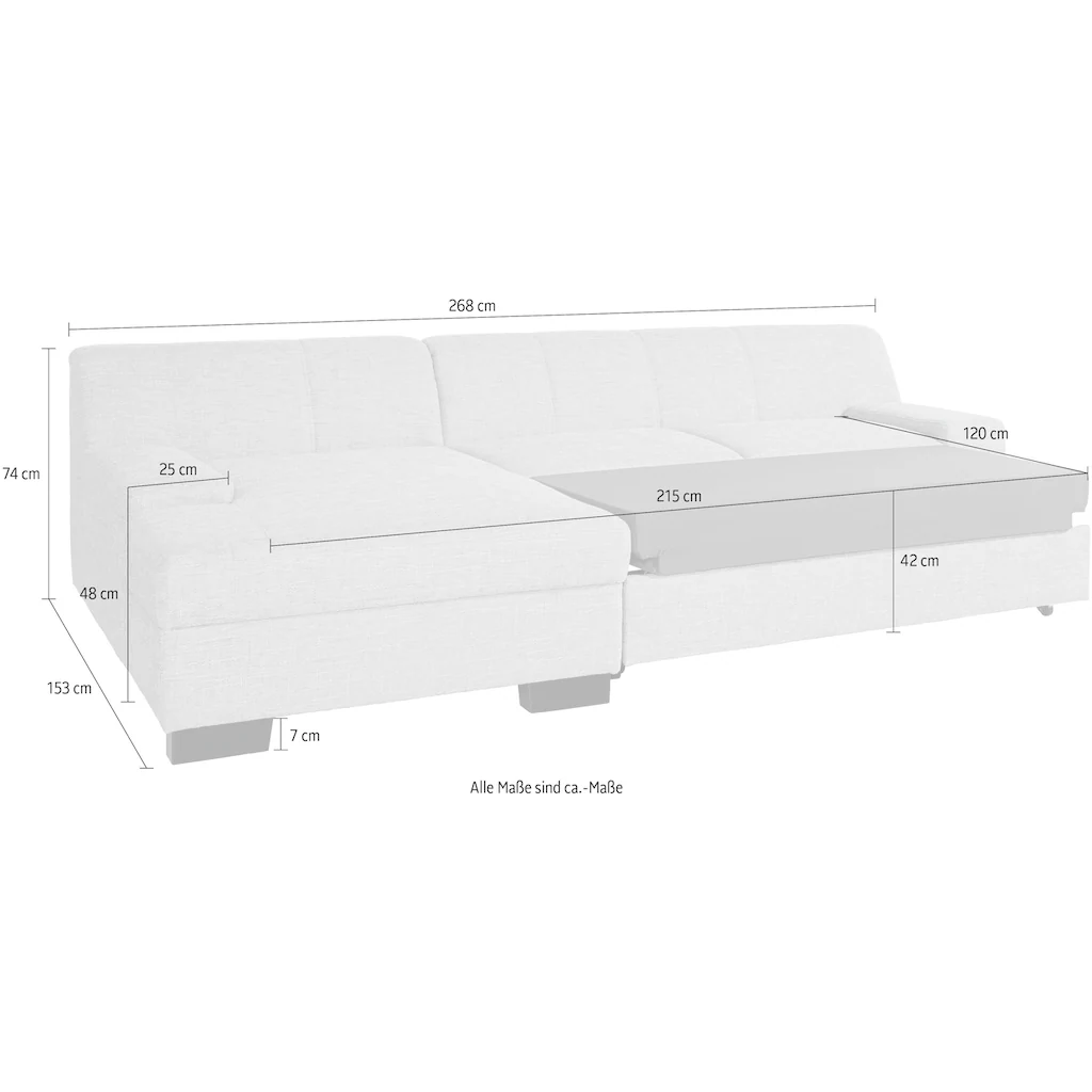 DOMO collection Ecksofa mit Bettfunktion online kaufen Zeitlich begrenztes Angebot