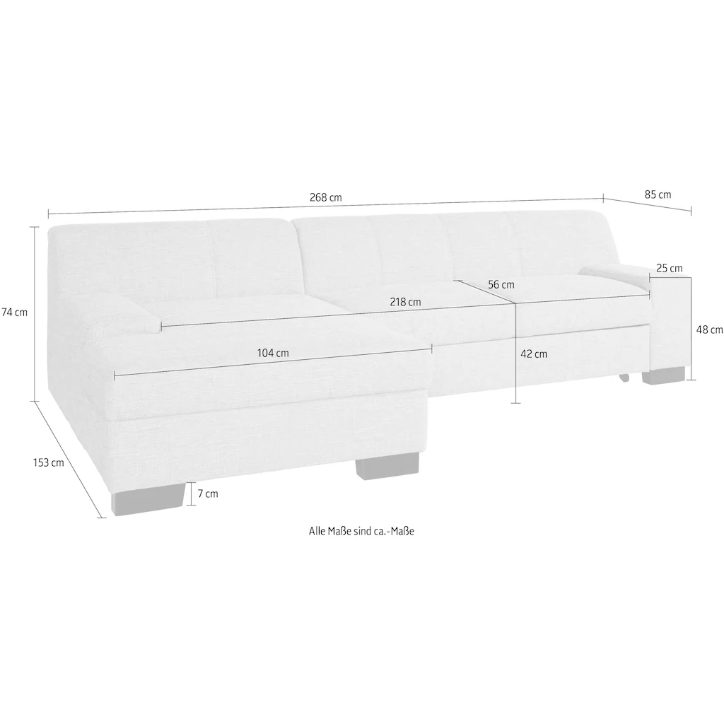 DOMO collection Ecksofa mit Bettfunktion online kaufen Zeitlich begrenztes Angebot
