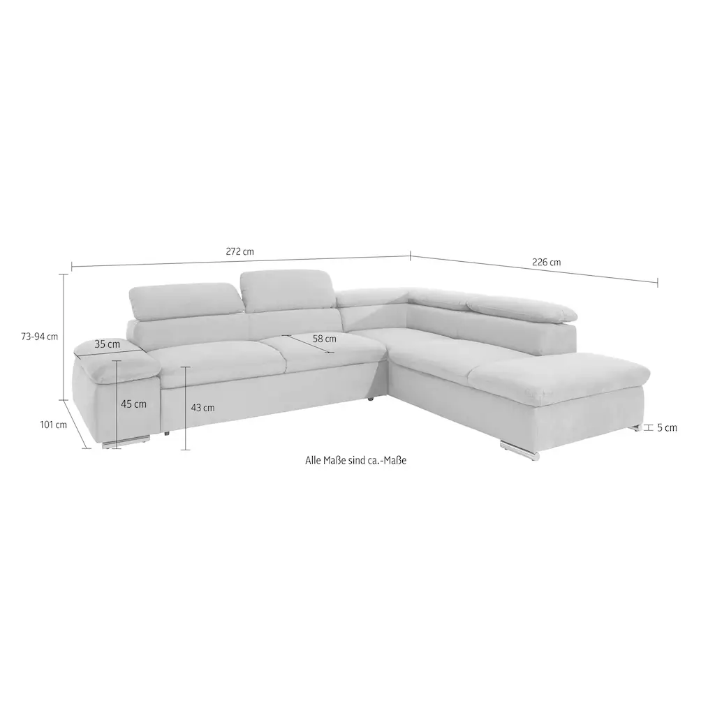 sit&more Ecksofa mit Bettfunktion online kaufen Exklusive Angebote