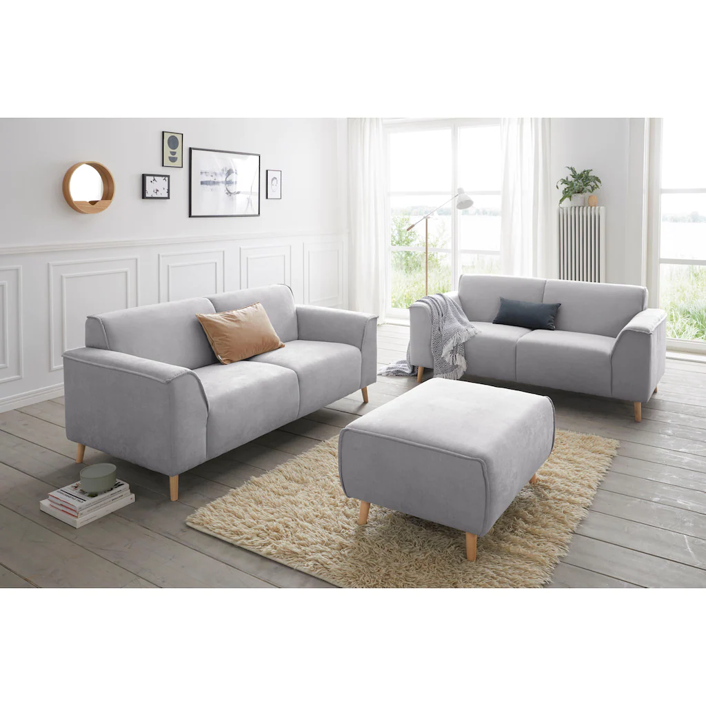 andas 2 5-Sitzer »Janek« mit Federkern und Keder in scandinavischem Design kaufen Saisonale Angebote