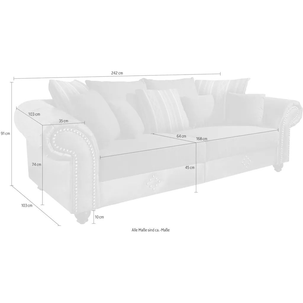Home affaire Big-Sofa »King George« kaufen Sonderangebote