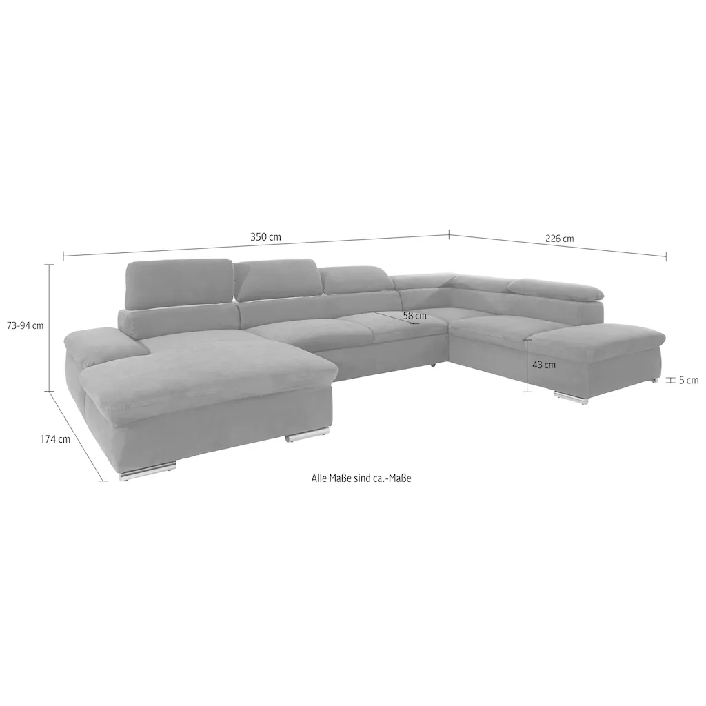 sit&more Wohnlandschaft mit Bettfunktion online kaufen Neueste Stile