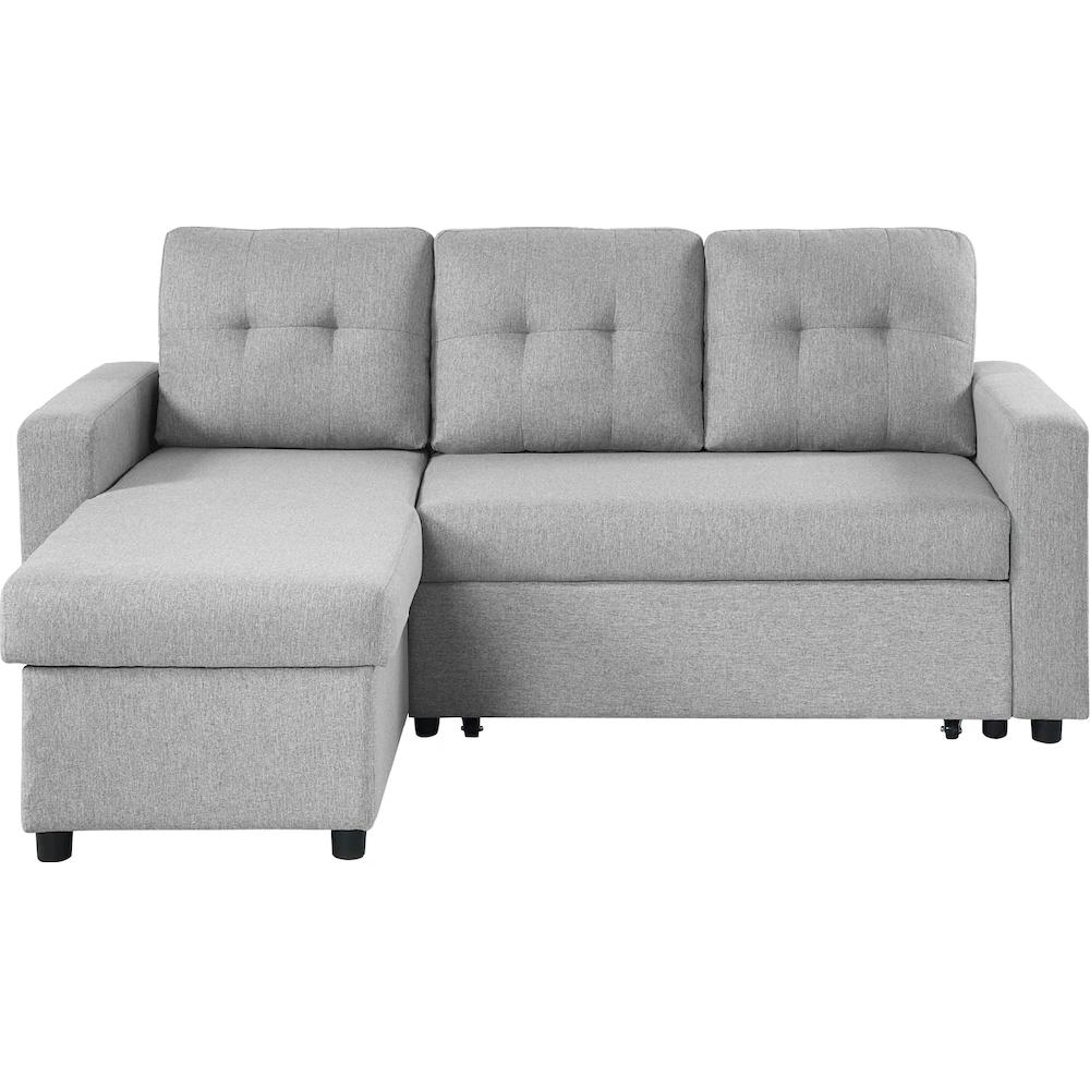 ATLANTIC home collection Ecksofa »Gino L-Form« mit Schlaffunktion und Stauraum Recamiere beidseitig montierbar Letzte 2 Tage