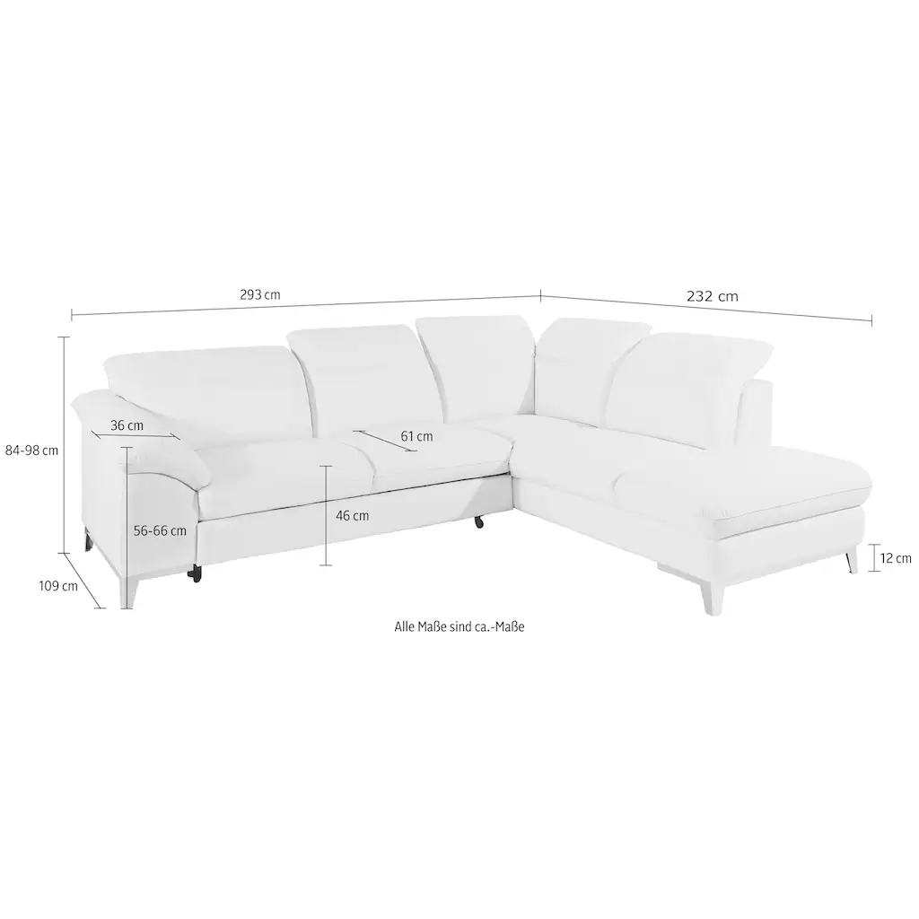 COTTA Ecksofa mit Bettfunktion online kaufen Nur noch ein Tag übrig