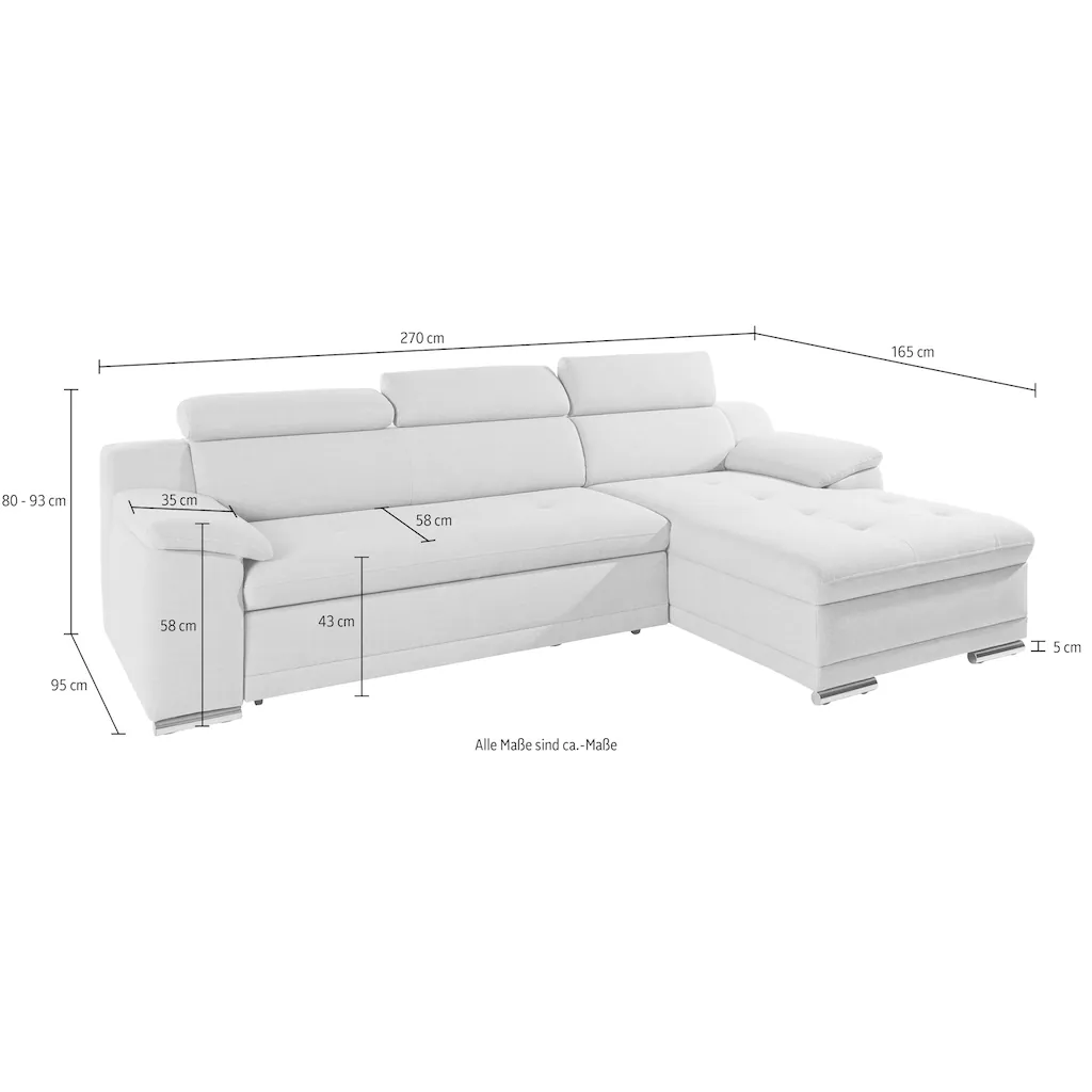 sit&more Ecksofa mit Bettfunktion online kaufen Clearance-Verkauf