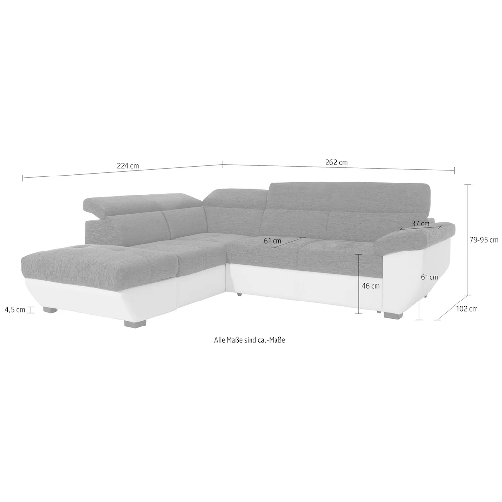 COTTA Ecksofa mit Bettfunktion und Bettkasten online kaufen 50% Rabatt für begrenzte Zeit