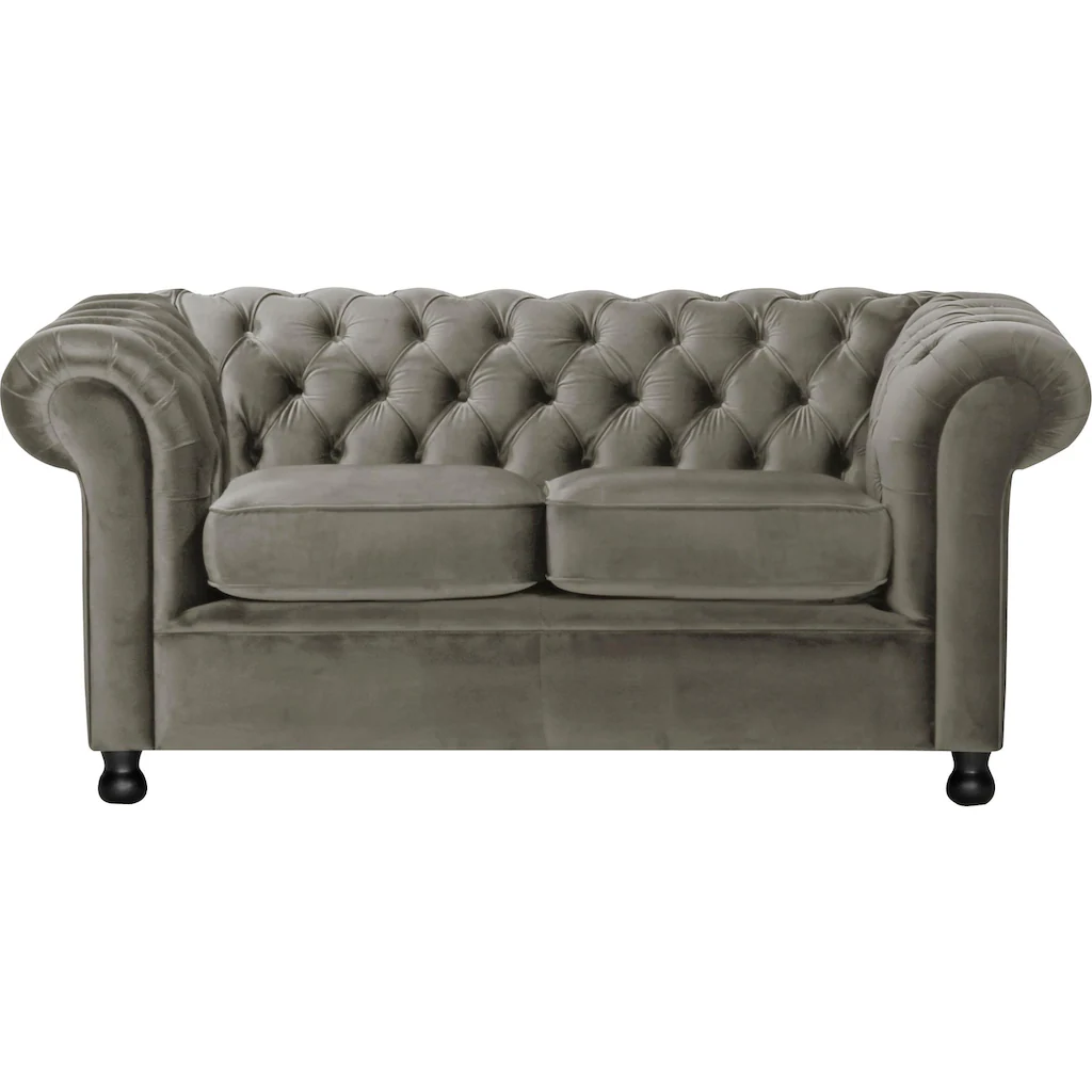 Home affaire Chesterfield-Sofa »Chesterfield Home 2-Sitzer« mit edler Knopfheftung und typischen Armlehnen kaufen Rabatte dieses Monats